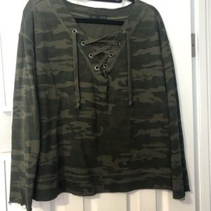 SANCTUARY Camo Sweater